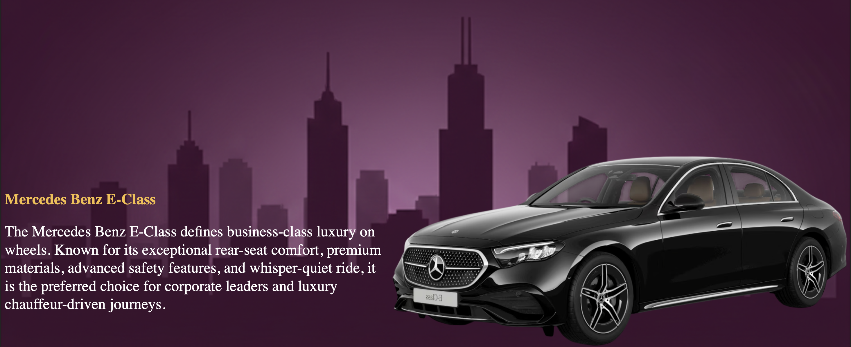 Mercedes Benz E-Class